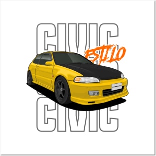 Honda Civic EG6 Posters and Art